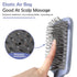 WIN SUN Paddle Brush with Air Cushion - Marble Effect, Good for Detangling, Straightening Hair and Blow Drying