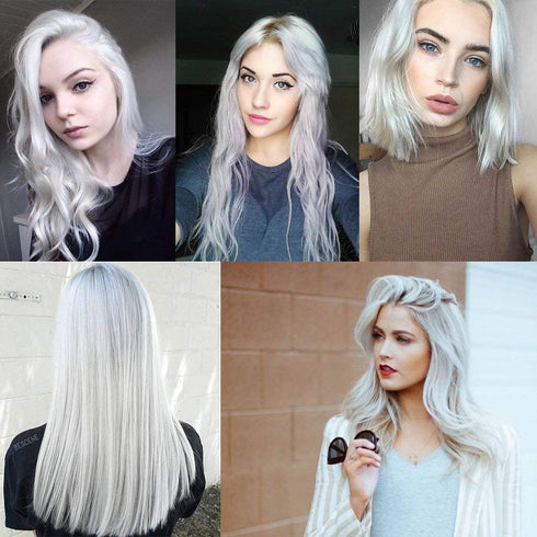 Unisex Hair Wax Color Dye Styling Cream Mud, Washable Temporary Pomade for Natural Hairstyle, Party Cosplay (Ash Matte