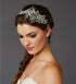 Kercisbeauty Handmade Bridal Rhinestones Flower Side Headband, Spring Headpiece Hair Vine Accessories, Rose Gold