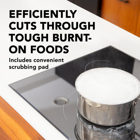Weiman Cooktop Cleaner Paste, Easily Remove Burned-On Food, Grease and Watermarks, Leaving Your Glass Cook Top