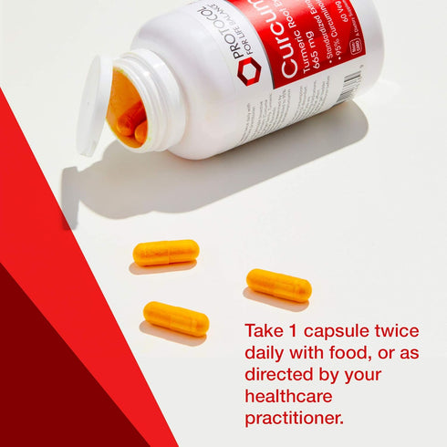 Protocol Curcumin 665mg - Turmeric Root Extract - 60 Veg Capsules