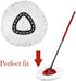 Mop Heads Replacement for O-Ceda Easy Wrin Spin Mop, Microfiber Spin Mop Refills, Easy Cleaning Mop Head Replacement (8)
