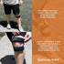 Cho-Pat Dual Action Double-Layer Adjustable Knee Strap for Pain Relief, Small