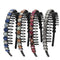 Yeshan Teeth Comb Headbands for Women, Pack of 4 with Rhinestone and Crystal Beaded Plastic Hairbands