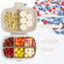 Travel Pill Organizer, Portable 8 Compartments Small Pill Case Daily Pill Box to Hold Vitamins, Cod Liver Oil, Medicine