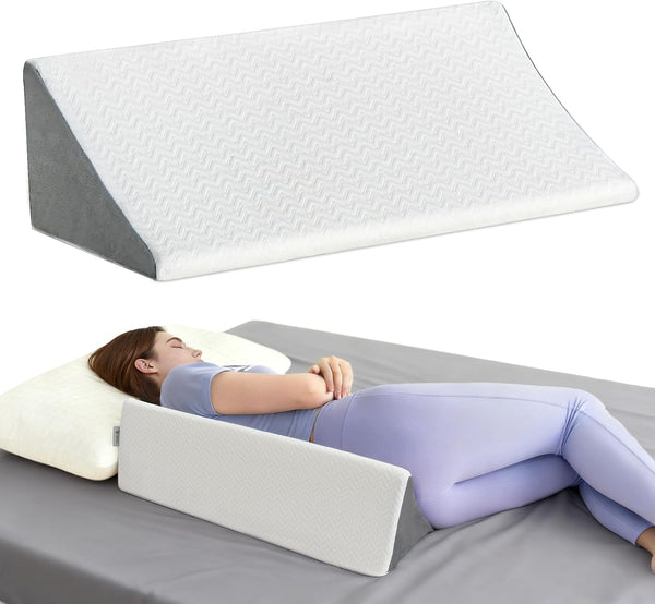 Vekkia Wedge Pillow for Side Sleeping, Ergonomic Back Support Pillow with High-Density
