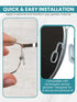 Sports Vision World Premium Optische Silikon Nasenpads - Rechteck 11 mm (Rechteck Weiss 10.4 mm x 6 mm)