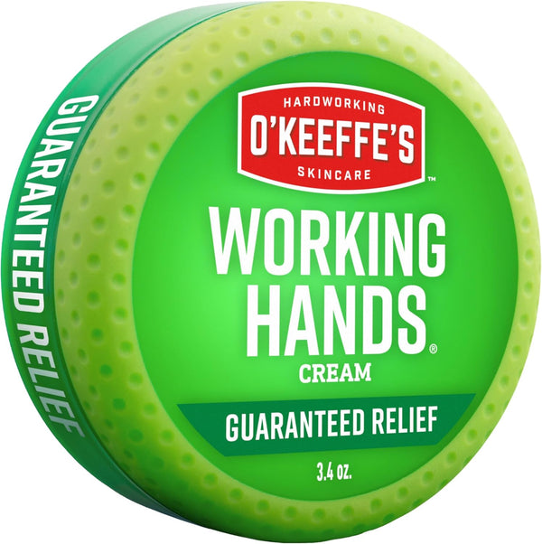 O'Keeffe's Working Hands Hand Cream, 3.4 oz Jar for Extreme Dryness - Repairing Skincare