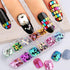 Square Glitter Nail Art Sequins, 12 Colors Rectangle Flakes for Women Girls Manicure Charms and DIY Nail Tips