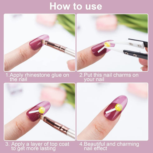 PAGOW 100pcs Lollipop Candy Nail Art Charm Cute 3D Acrylic Decoration for DIY Mini Designs, Sweet Love Craft Supplies