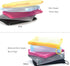patu Widened Mini Zipper Mesh Bags, Size S, 5" x 4" x 2", 5 Pieces for Beauty Makeup Lipstick Organizer