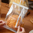 Roppolo 50 6.3 Inch PackingBag Pcs Bread Bags for Homemade Breads, Clear Bakery Bags with Tin Tie, Medium Loaf Bag
