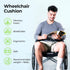 AUVON Wheelchair Seat Cushions (18"x16"x3") for Sciatica, Back, Coccyx Pain Relief, Memory Foam with Removable Strap