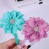 WANYU 10 Pcs Flower Bow Headbands for Girls, Toddler Chiffon Floral Hair Bands, Cute 3.5 Inch Bow Headpiece