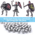 Hotop Nail Polish Mixing Agitator Balls, 100 Pieces Stainless Steel Rustproof Paint Mixing Balls, 6.35 mm