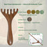 Wooden Handheld Manual Massage Tools, Meridian Massage Brush, Scalp Massage Tool, Head Massager, Neck Massager, Back