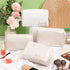 Hillban 6 Pcs Bride and Bridesmaid Cosmetic Bag, Waterproof Makeup Pouch for Bridal Shower, Wedding (White, Ivory White)