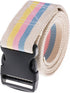 COW&COW 72 Inch Gait Belt, Transfer and Walking Assistance with Quick Release Buckle (Pastel Stripe)