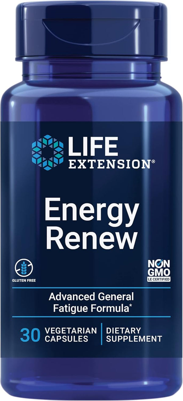 Life Extension Energy Renew, French Oak Extract, Non-GMO, Gluten-Free, Vegetarian, 30 Capsules