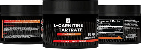 PURE ORIGINAL INGREDIENTS L-Carnitine L-Tartrate, 3 oz, Always Pure, No Fillers or Additives