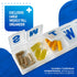 Weekly Pill Organizer - 7-Day Extra Large Pill Planner and Daily Medicine Reminder, BPA Free Travel Pill Box (Pack of 4)