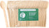 100% Bamboo Utensils, 100 PK 6.7" Disposable Cutlery Set, Compostable Biodegradable Eco-Friendly Spoons