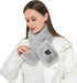 USB Powered Heated Scarf for Women, Cordless Neck Heating Pad Wrap, Winter Faux Fur Neck Warmer, Washable