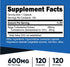 Nutricost Turkesterone Dietary Supplement 600mg, 120 Capsules - Vegetarian, Non-GMO & Gluten Free