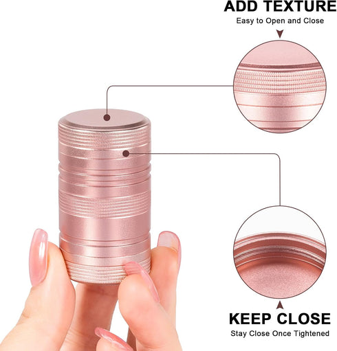 Metal Pill Container Pill Case - Waterproof Daily Travel Pill Box for Pocket Purse, Portable Organizer for Vitamins,