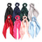 SUSULU Hair Scarf Scrunchies for Women, Solid Color Fabric Hair Ties with Bow, Pack of 8pcs
