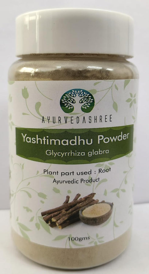Yashtimadhu Powder 100 Gm | Natural Mulethi Powder for Immunity Support | Vegan, Non-GMO, Gluten Free