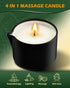 VIPwax 2.35 OZ Soybean Wax Warming Massage Oil Candle for Stress Relief and Skin Moisturizing, Couples Massage