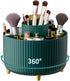 360 Rotate Makeup Brush Holder Organizer, Green Makeup Storage for Vanity, Desktop, Bathroom Countertop Organization