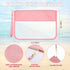 3 Pcs Clear Zipper Pouches Makeup Bag Set for Travel, Clear PVC Flat Pouch, Cosmetic Toiletry Bags for Women Girls