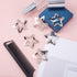 20 Pcs Silver Star Hair Clips - 1.18"/3cm Metal Snap Clips, Cute Non-Slip Hair Accessories