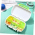 ORFOFE Mypillypal Monthly Pill Organizer Dispenser Organizer Weekly Daily Travel Portable Holder Green Hygienic Plastic