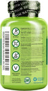 NATURELO Bariatric Multivitamin, One Daily with Iron for Post Gastric Bypass Surgery - 120 Veggie Capsules