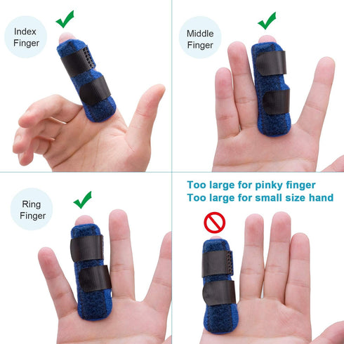 Trigger Finger Splints, Finger Brace for Pain Relief, Sport Injuries, Basketball, Senior Tendon Release, Blue