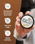 Grinds Coffee Pouches, Tobacco Free, Nicotine Free Healthy Alternative, 3 Cans of Vanilla, 18 Pouches Per Can, 1 Pouch