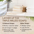 O NATURALS 3-Pack Organic Coconut & Shea Butter Soap Bar, 4oz each, 100% Vegan Handmade Soap