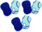 Microfiber Double Sided Scrub & Wipe Sponge Pad for Kitchen & Bath, Reusable Machine Washable (6pc)