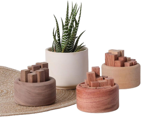 RICHINNA Diffuser,3 Set Wood of Wood Diffuser for Essential Oils,Car Fragrant Small Aromatherapy Diffuser Woodpile