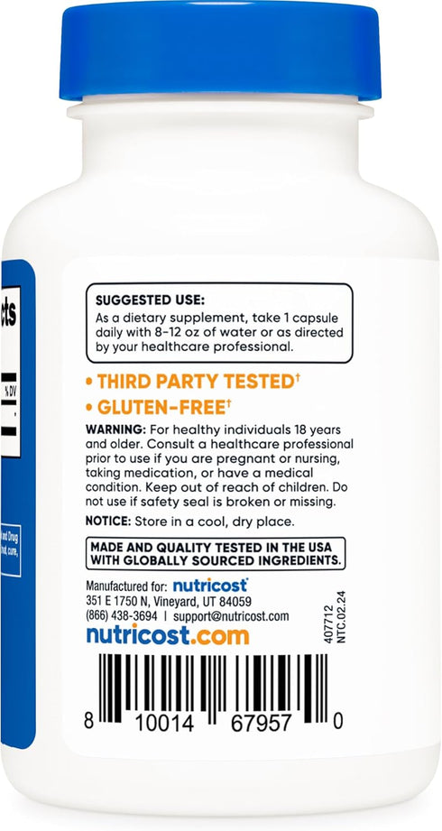 Nutricost Yohimbine HCl 5mg - 120 Gluten Free and Non-GMO Capsules