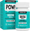 NovaFerrum Pow - Chewable Iron Supplement for Adults, 36mg of Iron, 90 Servings, Sugar Free, Vegan
