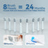7AM2M Sonic Electric Toothbrush for Adults and Kids, High Power Rechargeable with 8 Brush Heads, 5 Modes, 2-Minute