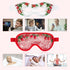 LEOSTEP 4 PCS Cooling Eye Mask Set - Ice Face Mask with Rose Essential Oil, Reusable Gel Pads for Eyes Puffiness,