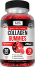 Kaya Naturals Collagen Gummies for Men & Women - 1000mg Hydrolyzed Collagen, Vitamin C & Biotin, 30 Count.