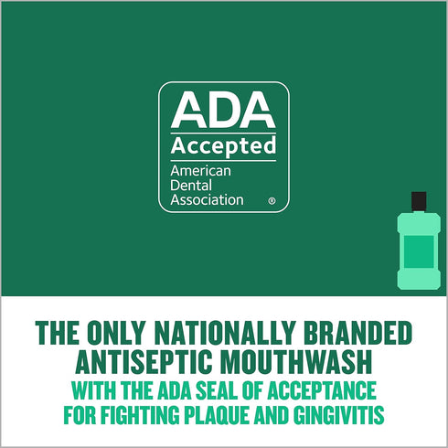 Listerine Freshburst Antiseptic Mouthwash, Kills 99% of Germs, Spearmint, 1 L, Pack of 2