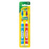 Set 3+, 2 Count GUM Crayola Marker Childrens Toothbrush, Soft Bristled Kids Toothbrush Age Suction Cup Base