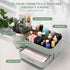 Makeup Organizer for Vanity, Cosmetic Display Case with Drawers for Makeup, Skincare, Brushes, and Accessories (Green)